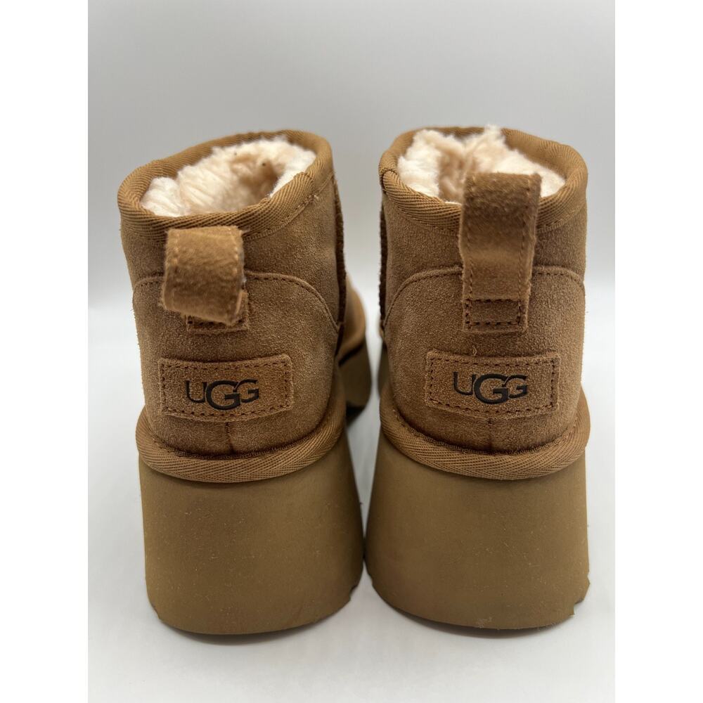 UGG Classic Ultra Mini New Heights Boot Chestnut 1158311 Women's Size 9 New - Picture 9 of 16